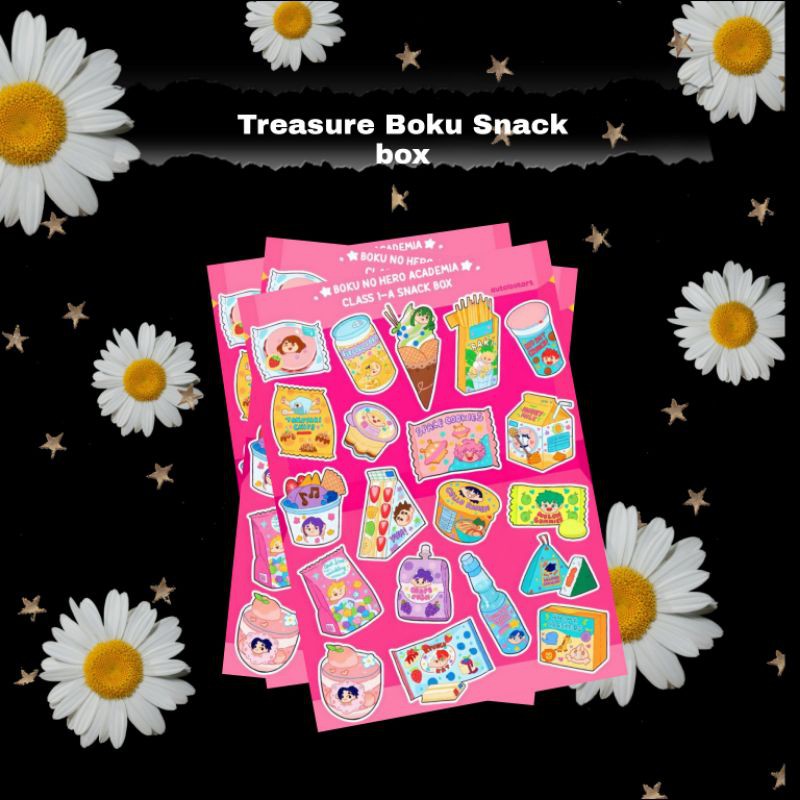 

Stiker Treasure Boku Snack box Diary, Journal, Case Hp, DLL