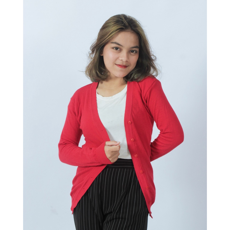 KALILA - BASIC Cardigan Rajut Wanita Dewasa | Kardigan Rajut Cewek