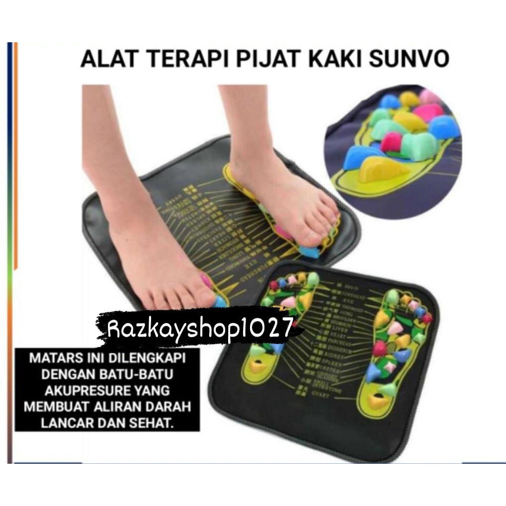 Alat terapi Pijat kaki Sunvo Matras Refleksi efleksi Kaki Massage Mat Matras Refleksi Berkualitas