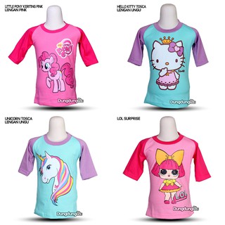 BAJU KAOS RAGLAN KARAKTER PAKAIAN ATASAN ANAK CEWEK BAJU KAOS RAGLAN KARAKTER PAKAIAN ATASAN ANAK CEWEK