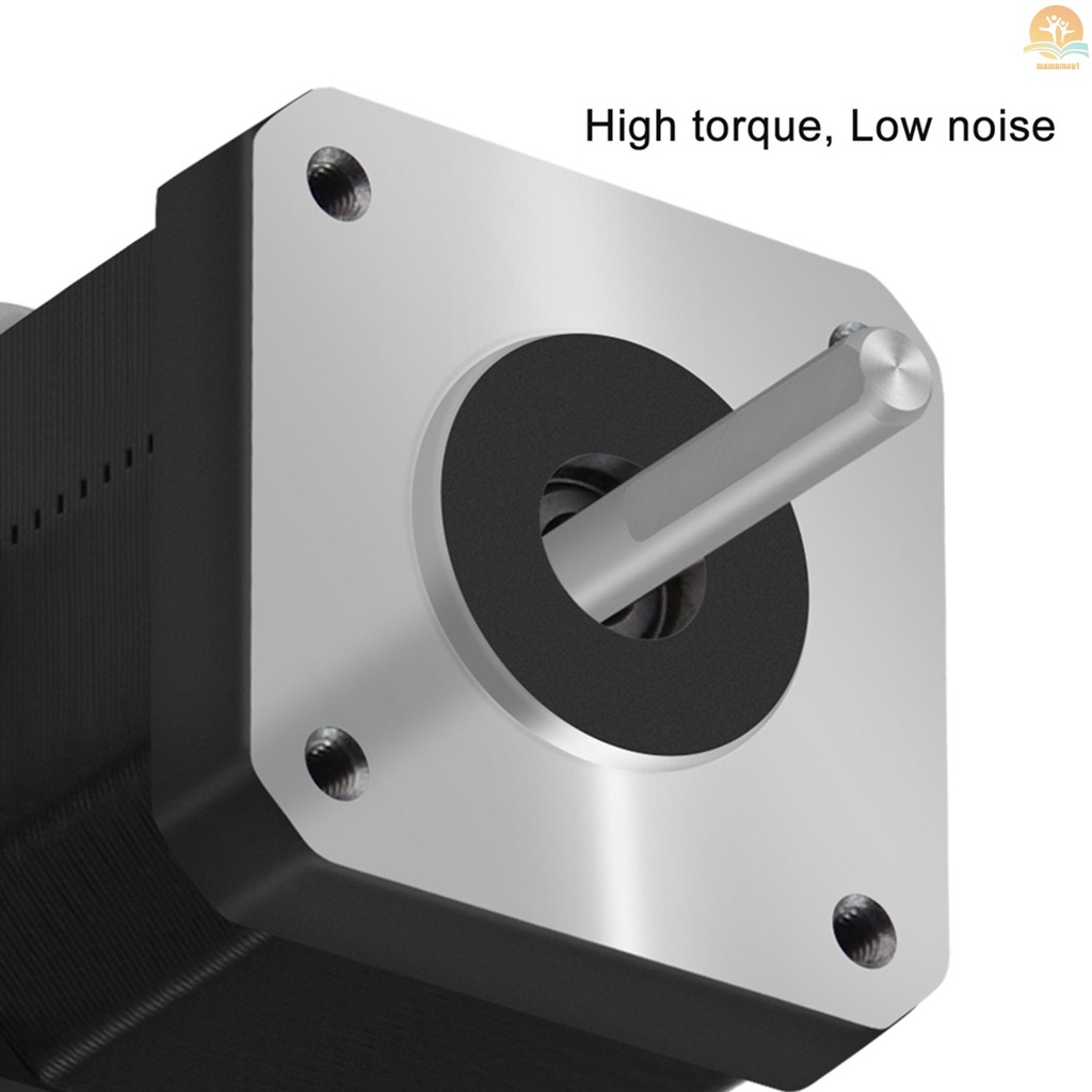 42 Stepper Motor 2 Phase 0.9 Degree Step Angle Low Noise 17HS4401S Stepping Motor with 1m Cable for CNC 3D Printer