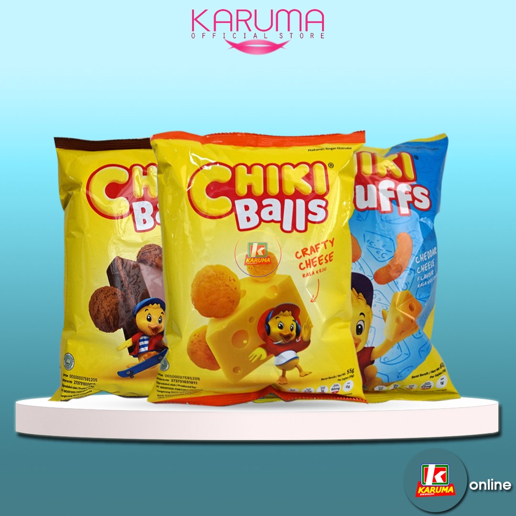 

Chiki Balls Snack | Snack CHIKI BALS Rasa Cheese dan Chocoalte 50gr