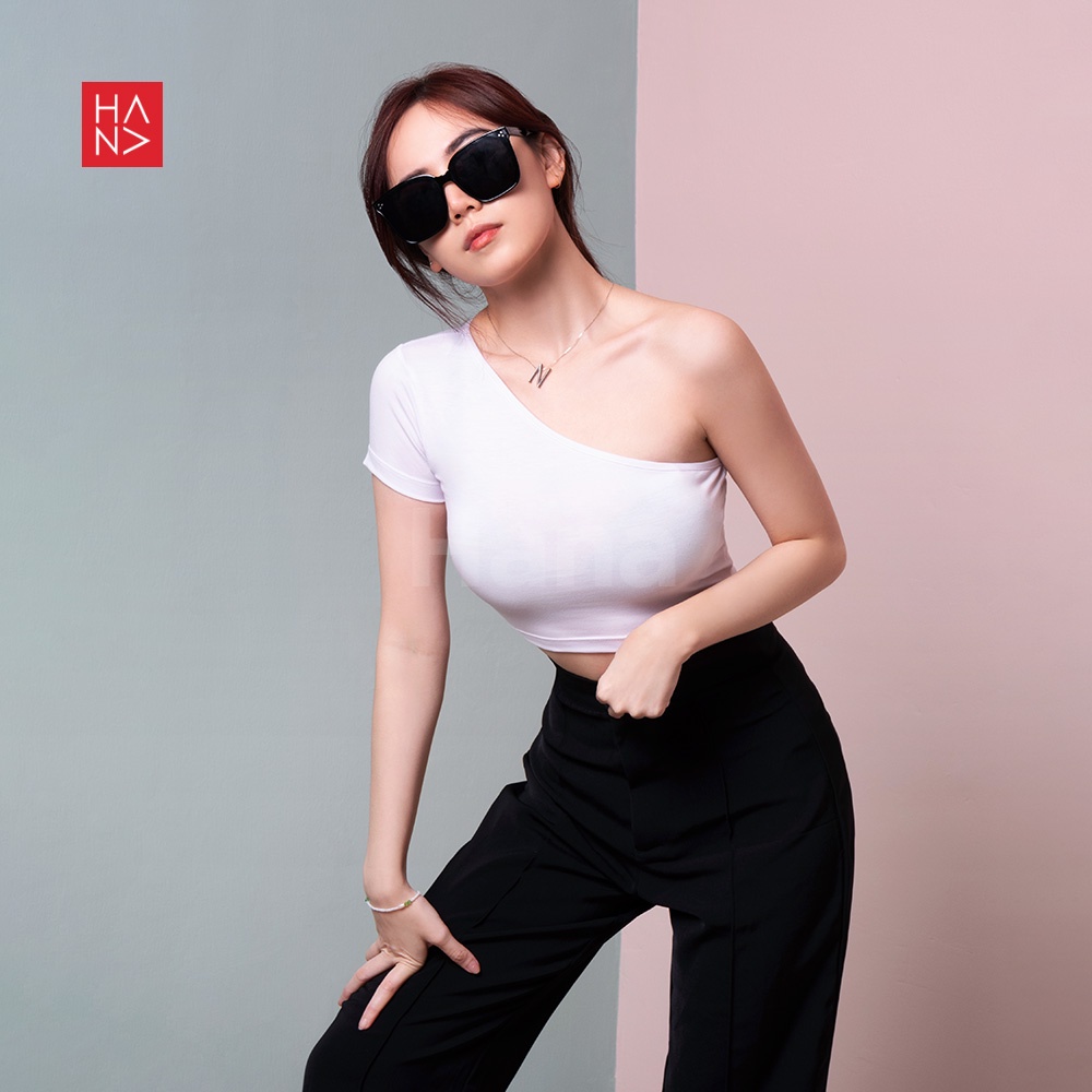 One Shoulder Crop Top