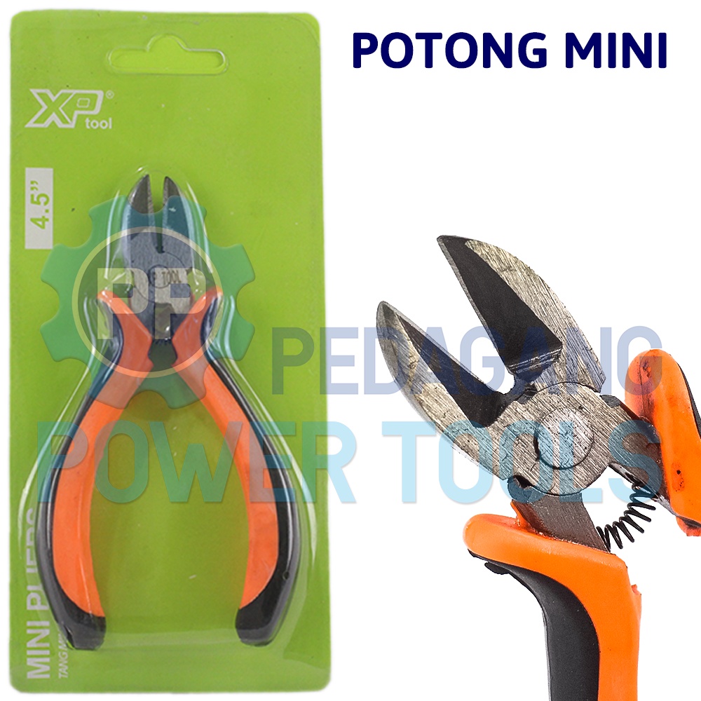 XP TOOL TANG POTONG MINI 4.5&quot; INCH JEPIT KABEL KAWAT BUAYA KECIL PLIER