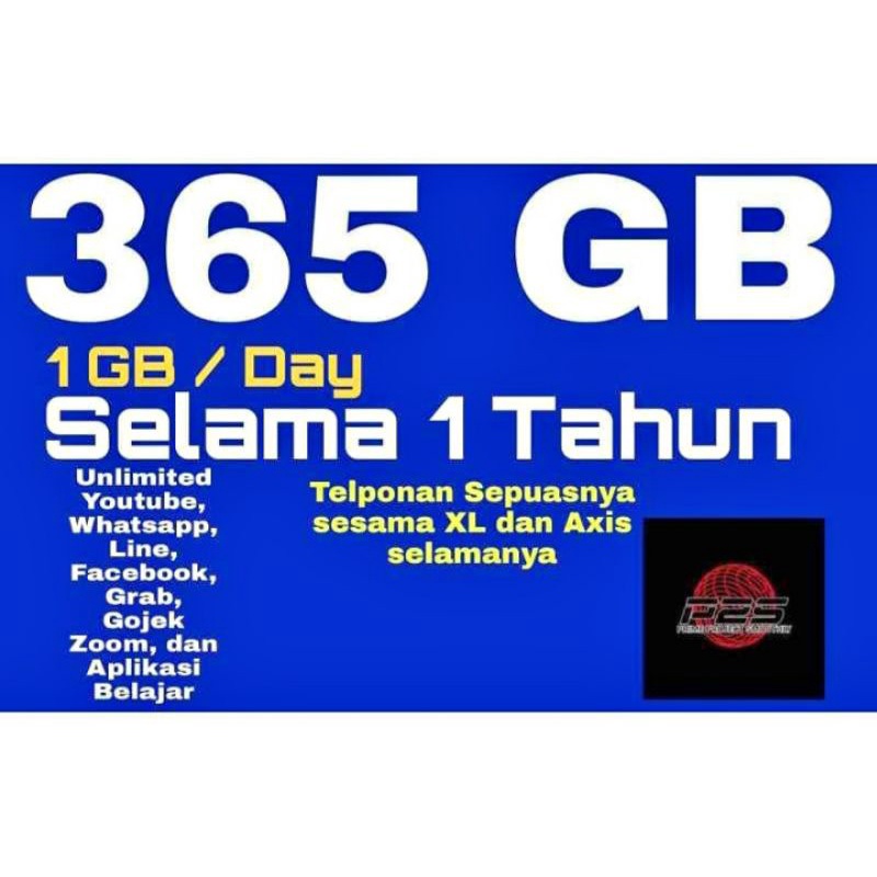 Kartu perdana xl bonus kuota 365gb selama 1 tahun