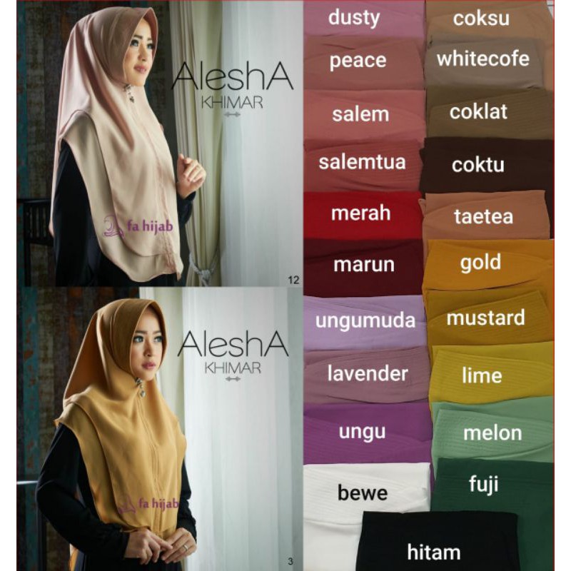 Khimar Alesha ori Fahijab