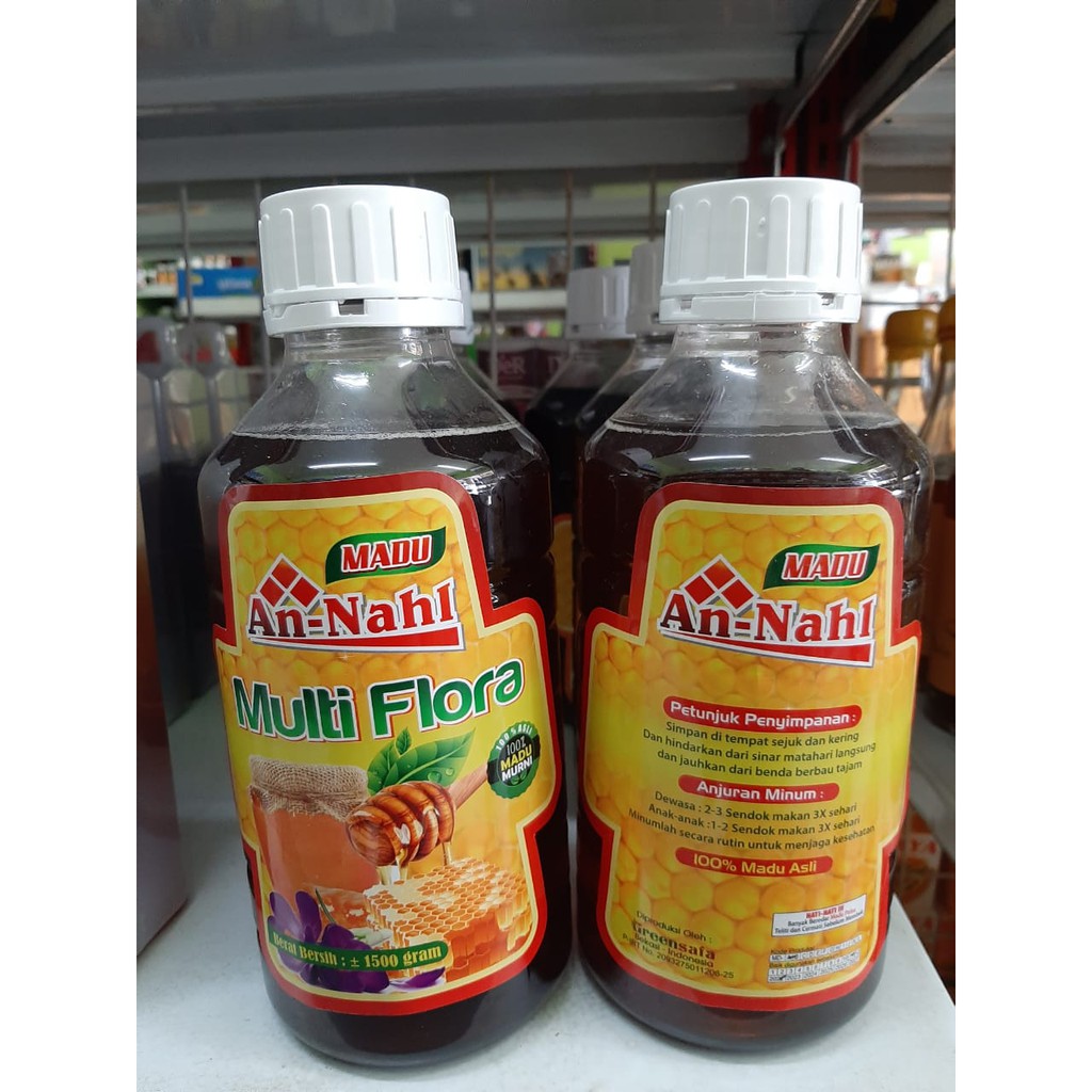 

madu murni multiflora an nahl 1,5kg original 1500gr