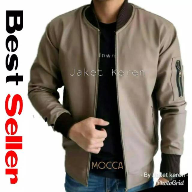 Jaket Pria Trend Line Jaket Bomber pria kulit asli garut terbaru termurah jaket keren anak muda