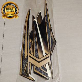 striping yamaha RX  king  tahun  2004 se gold full stiker  les 