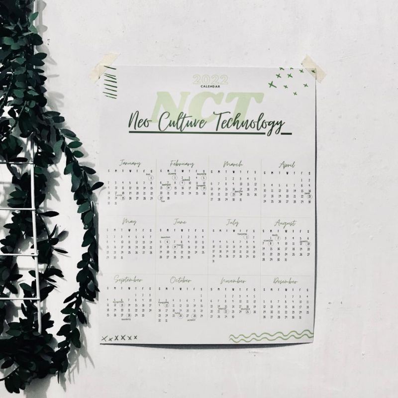[ This and That ] Calendar kalender 2022 KPOP Edition NCT BTS EXO TREASURE ENHYPEN etc.