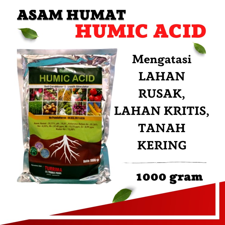 Humic Acid Pembenah Tanah, Humic Acid Asam Humat Normalkan pH Tanah