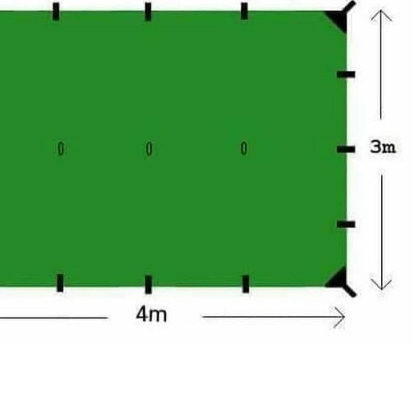 ✺ Flysheet 3x4 DS adventure traptend flyshet 4x3m tutup tenda pelindung tenda atap tenda 19 lop ✪