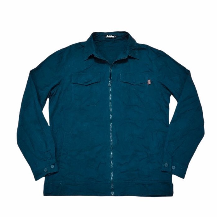 Feltics Original Jaket Katun Denim Casual Pria Second