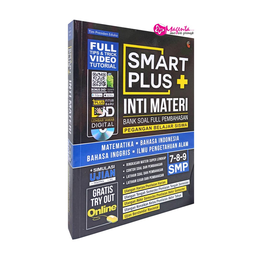 Buku Pelajaran SMP Smart Plus Smp/Mts Inti Materi Bank Soal Full Pembahasan
