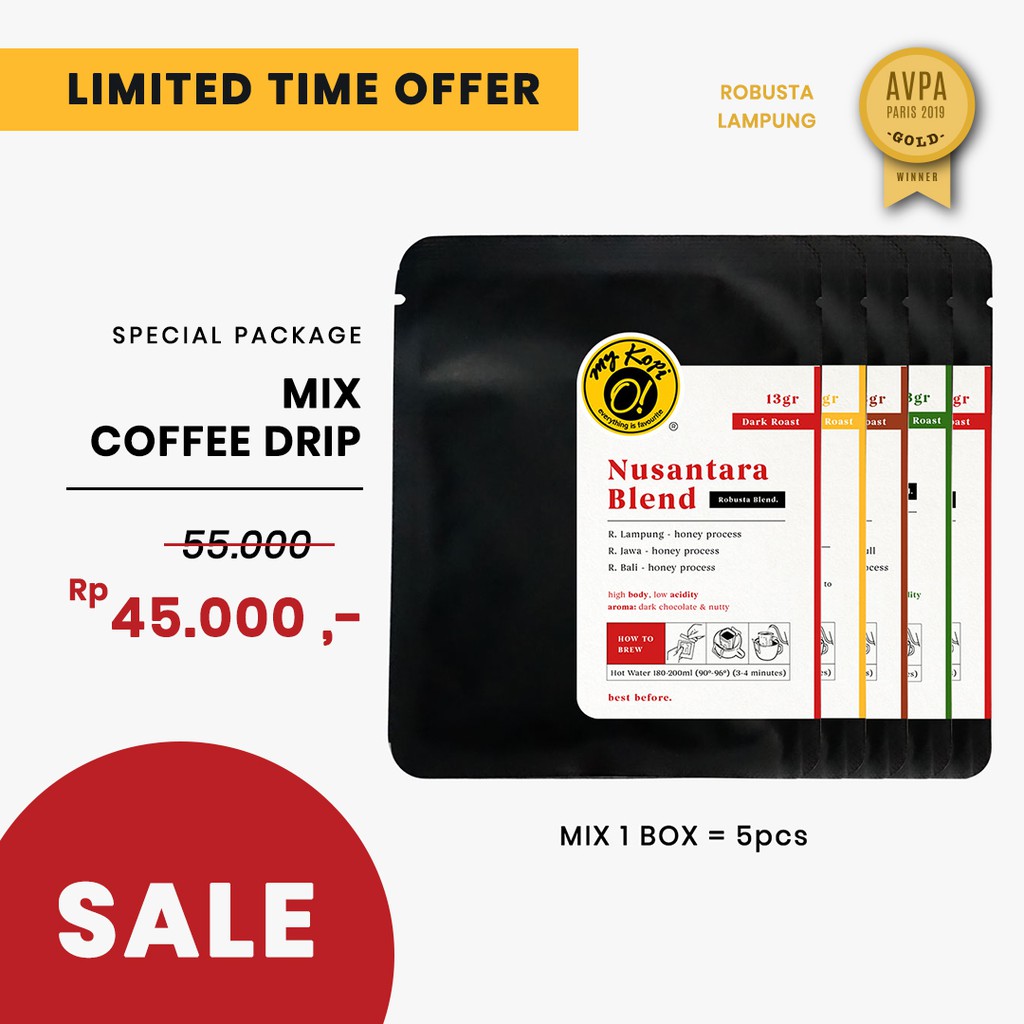 

My Kopi-O! Coffee Drip Bag / Filter Bag : Mix Variant