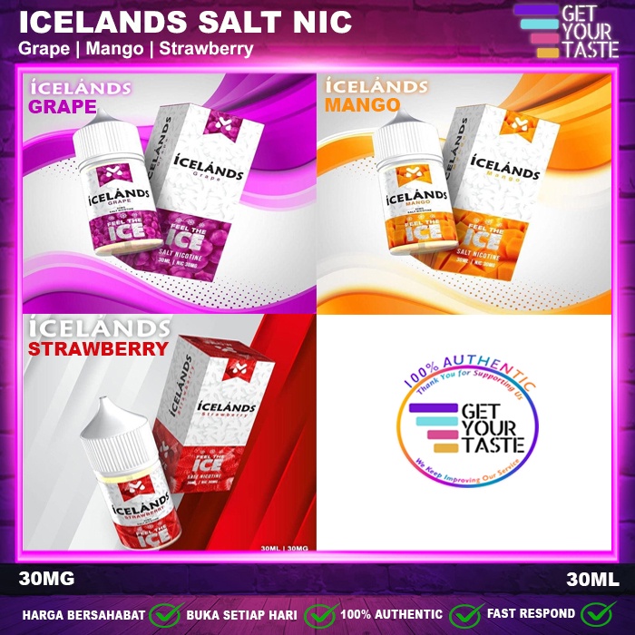 Liquid Icelands Salt Nic Series 30ML Saltnic by Move Juice