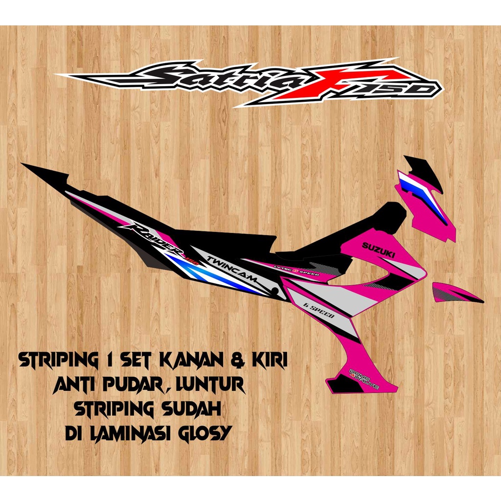 STRIPING VARIASI SUZUKI SATRIA FU FACELIFT RAIDER