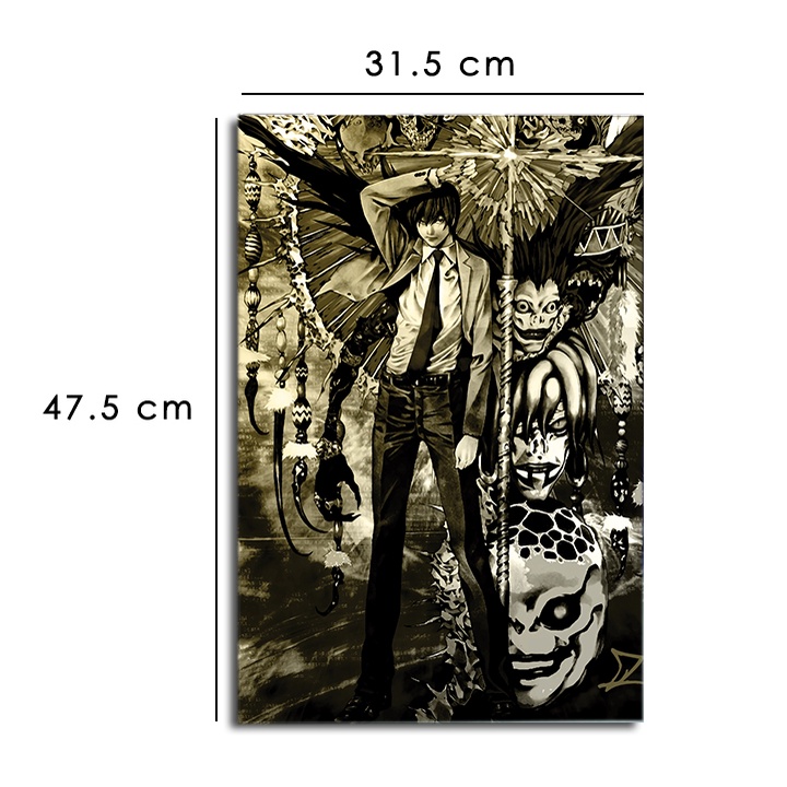 Poster A3 Anime Death Note/Hiasan Dinding Kayu/Poster Anime Death Note