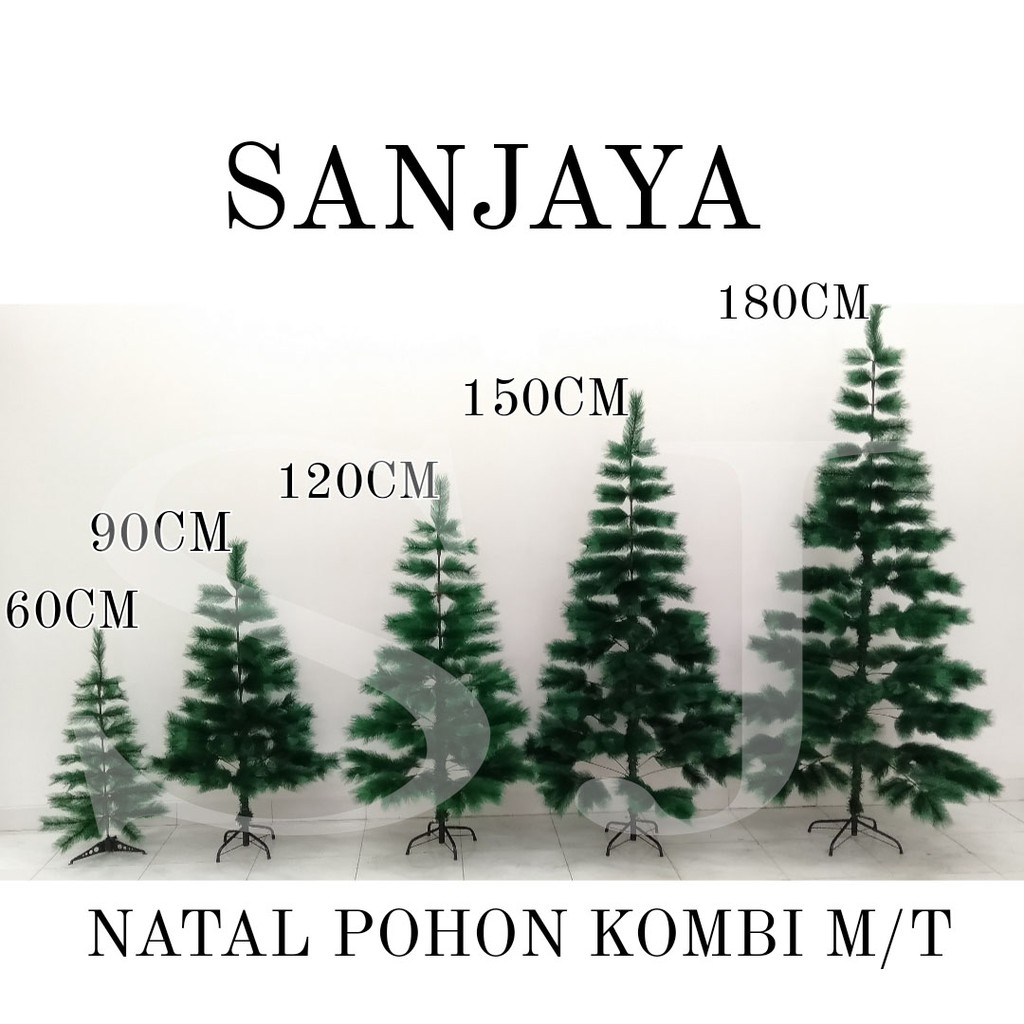 [180Cm] Pohon Natal Christmas Tree Besar / Pohon Cemara Dekorasi Hiasan Natal / Pohon Natal Warna Hijau / Natal Pohon Komb M/T 180Cm 200T Hjj