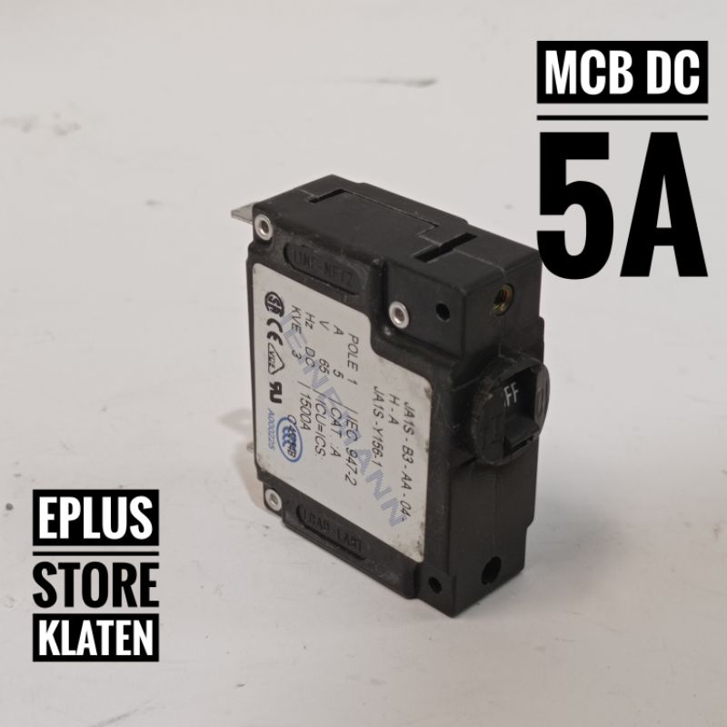 MCB DC 5A 65V HIGH QUALITY HEINEMANN Pengaman Tegangan DC