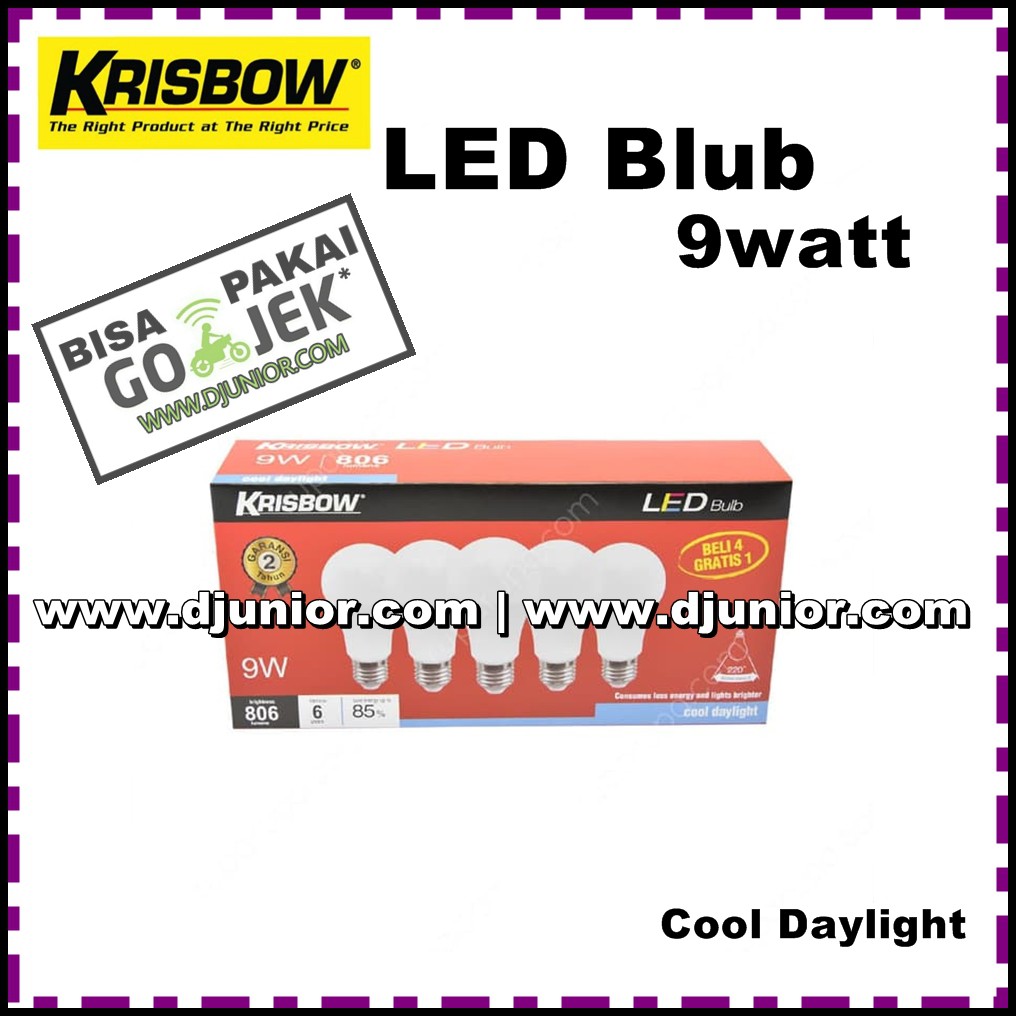 ACE KRISBOW - LAMPU BOHLAM LED 9W / LED BULB 9 W / 9 WATT / 9WATT