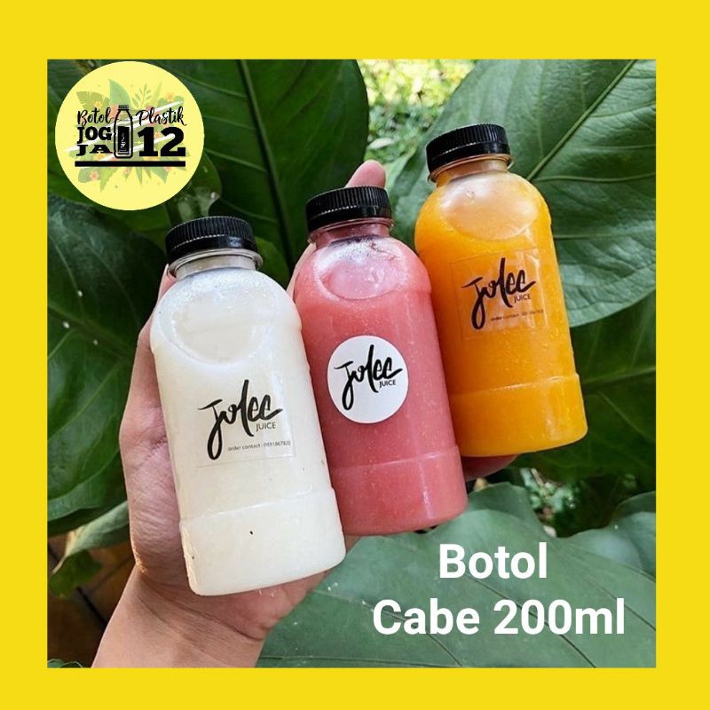 1Kg Muat 40Pcs Botol Cabe 200ml, Botol 200ml, Botol Madu, Botol Plastik 200ml