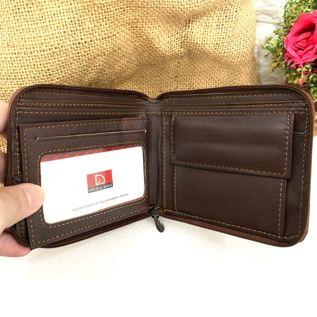 DOMPET PRIA SLETING MUTAR IMPERIAL HORSE ASLI SAPI 100% DOMPET LIPAT