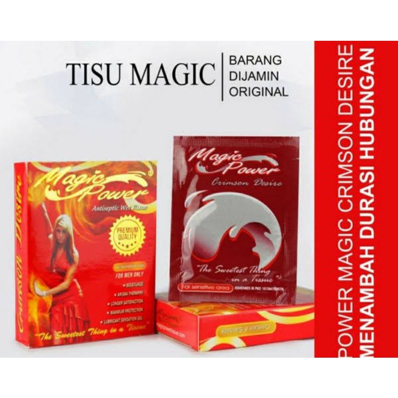 TISU MAGIC POWER MERAH - BISA COD