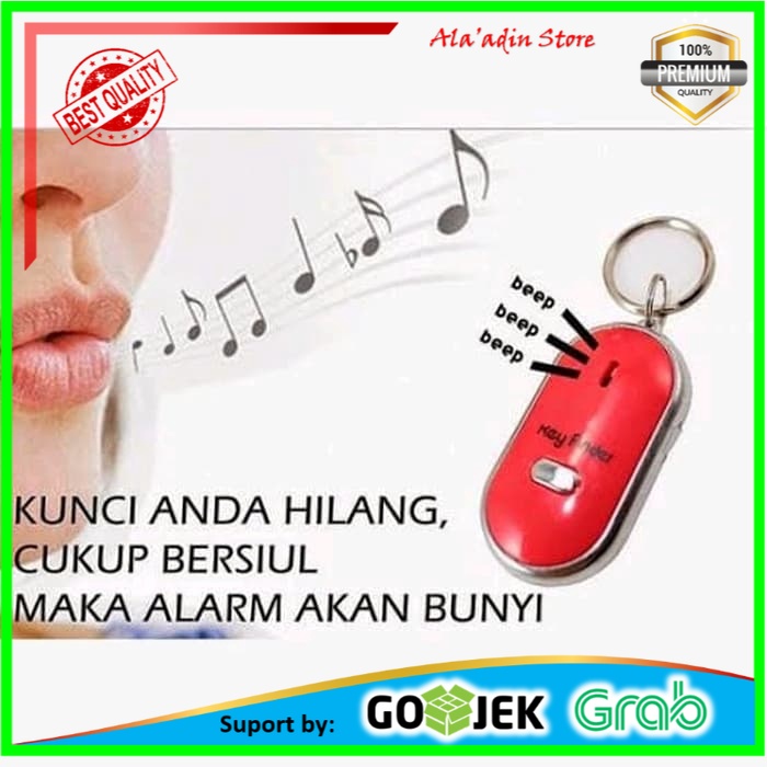 Promo Alarm Kunci Gantungan Kunci Sensor Siul Key Finder