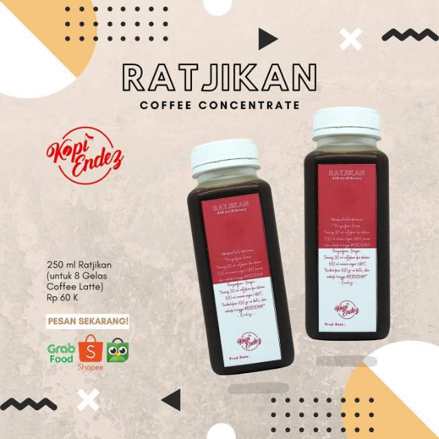 

Ratjikan Kopi Endez 250 ml (Coffee Concentrate)