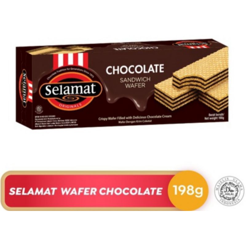 

Selamat Wafer Chocolate 198 gram