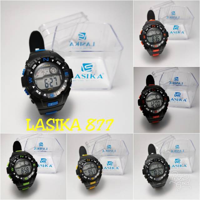 Jam tangan digital Sporty water Resist Lasika 877