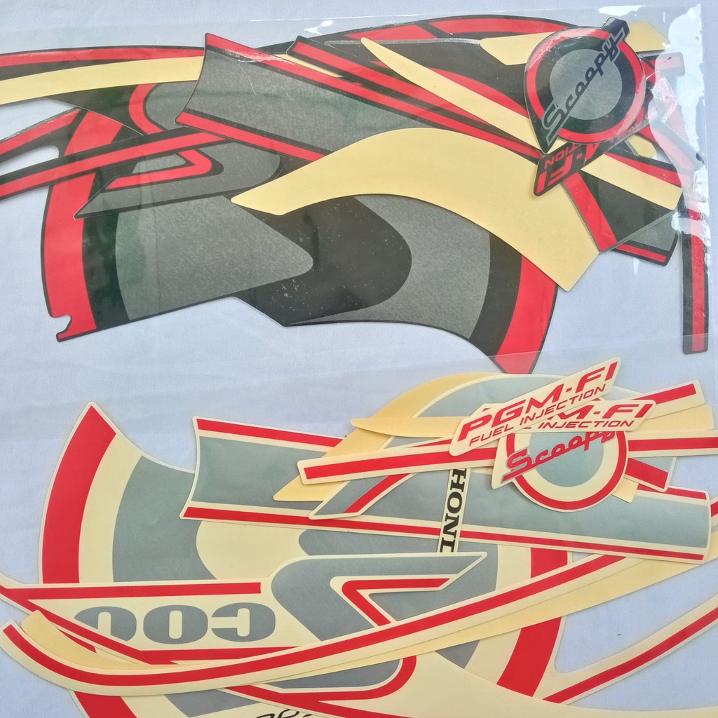 STIKER STRIPING BODY MOTOR HONDA SCOOPY SPORTY 2013