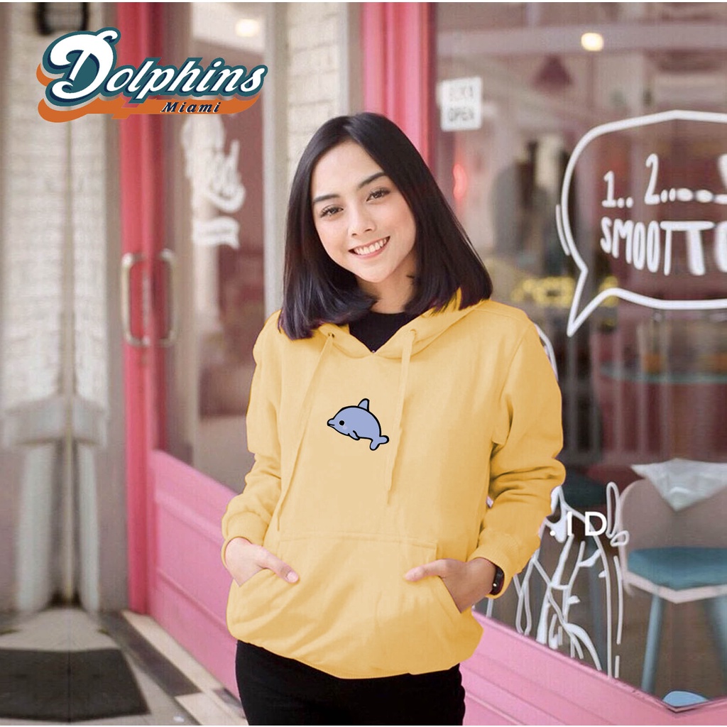 Lilipop.id Sweater Wanita Dolphin Hoodie Jumper