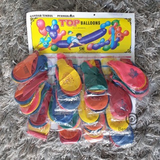 Jual Balon Ultah TOP / Balon Ulang Tahun TOP / Balon Ultah Warna
