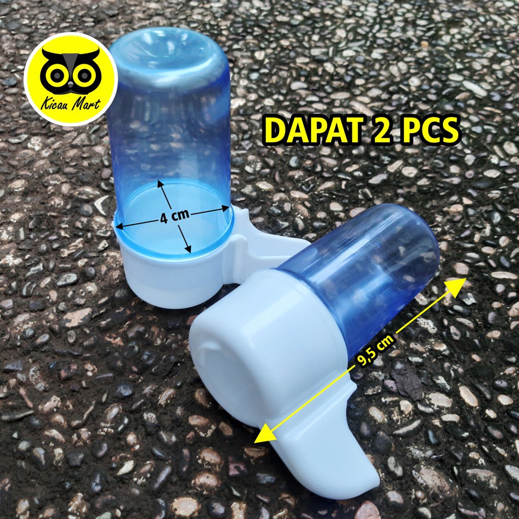 CEPUK DISPENSER ITALY LOCAL ISI 2 PCS WADAH TEMPAT PAKAN MINUM BURUNG HAMSTER  KUALITAS IMPORT CTBGKN