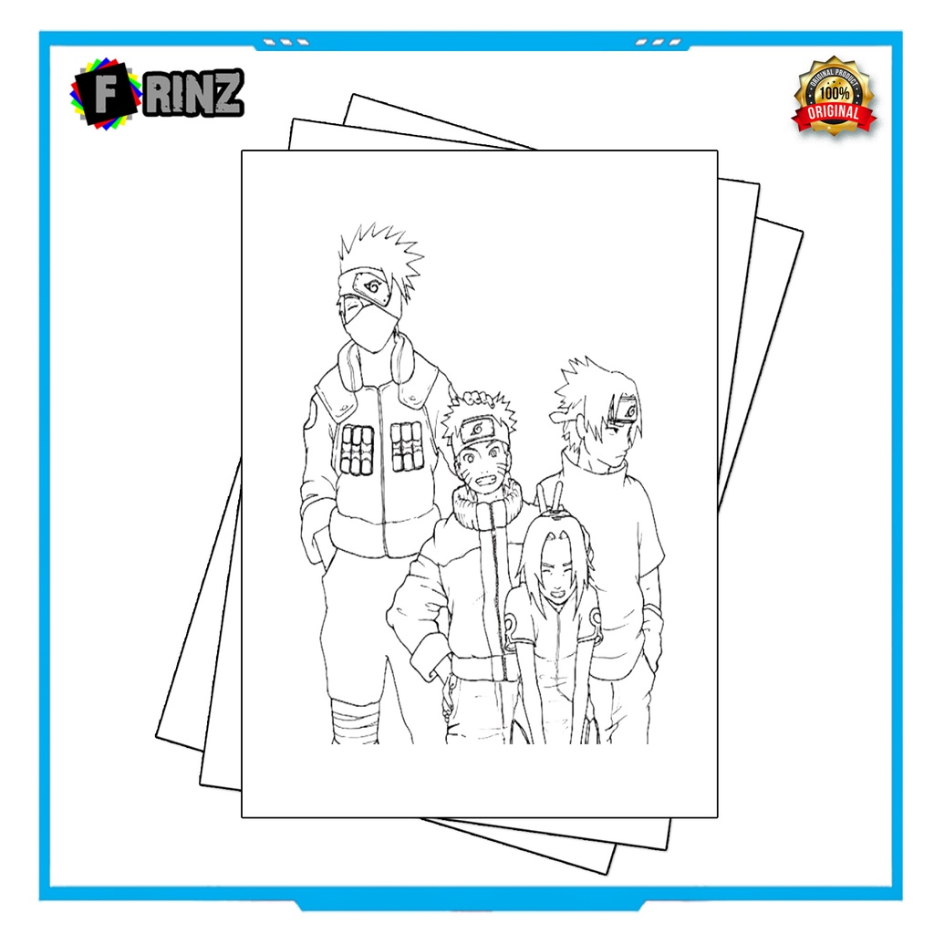 Gambar Sketsa Mewarnai ~ 11 . Naruto Part 1 / Seketsa Lukis / Drawing Sketch / Menggambar-14