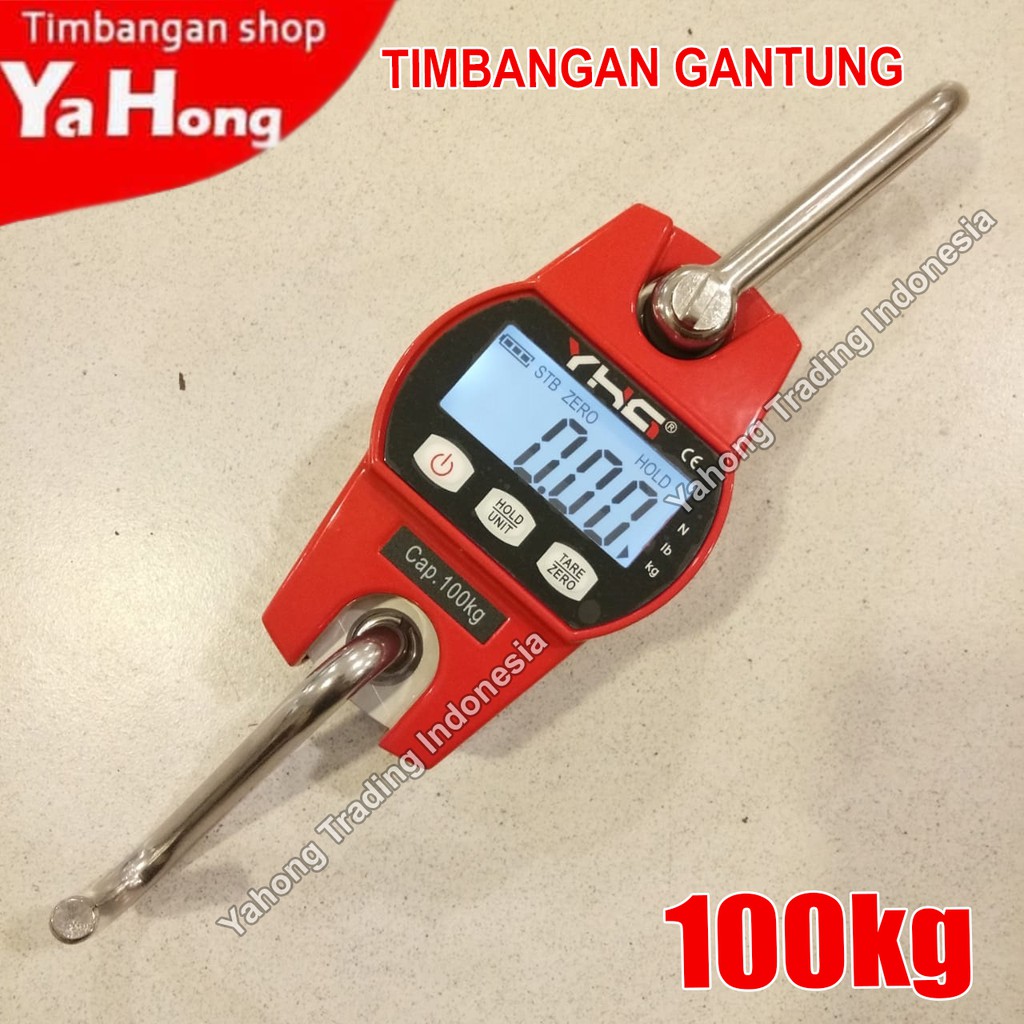 Timbangan Gantung Digital Portable Timbangan Barang Buah Sayur 100kg 200kg