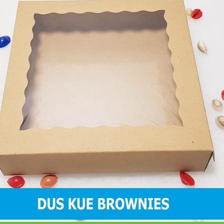 

[Gift] Dus brownies/kue Kraft 350 Laminasi Uk. 22x22x5 cm KELIPATAN 16 pcs