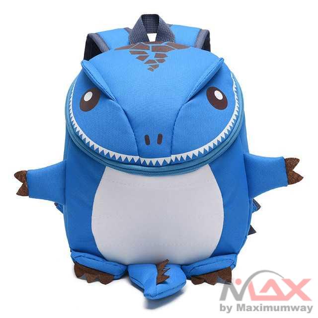 Tas Ransel Sekolah Anak Model Dinosaur Warna Biru