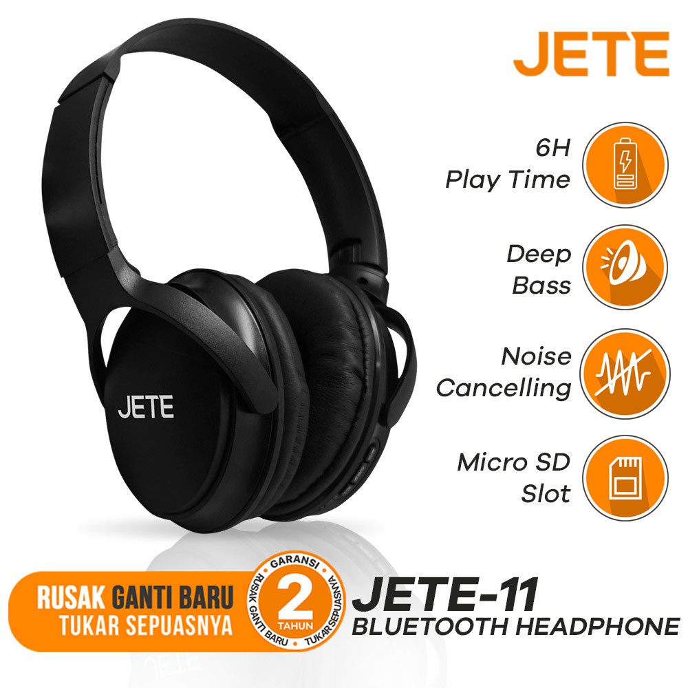 Headset Bluetooth Headphone Bluetooth JETE 11