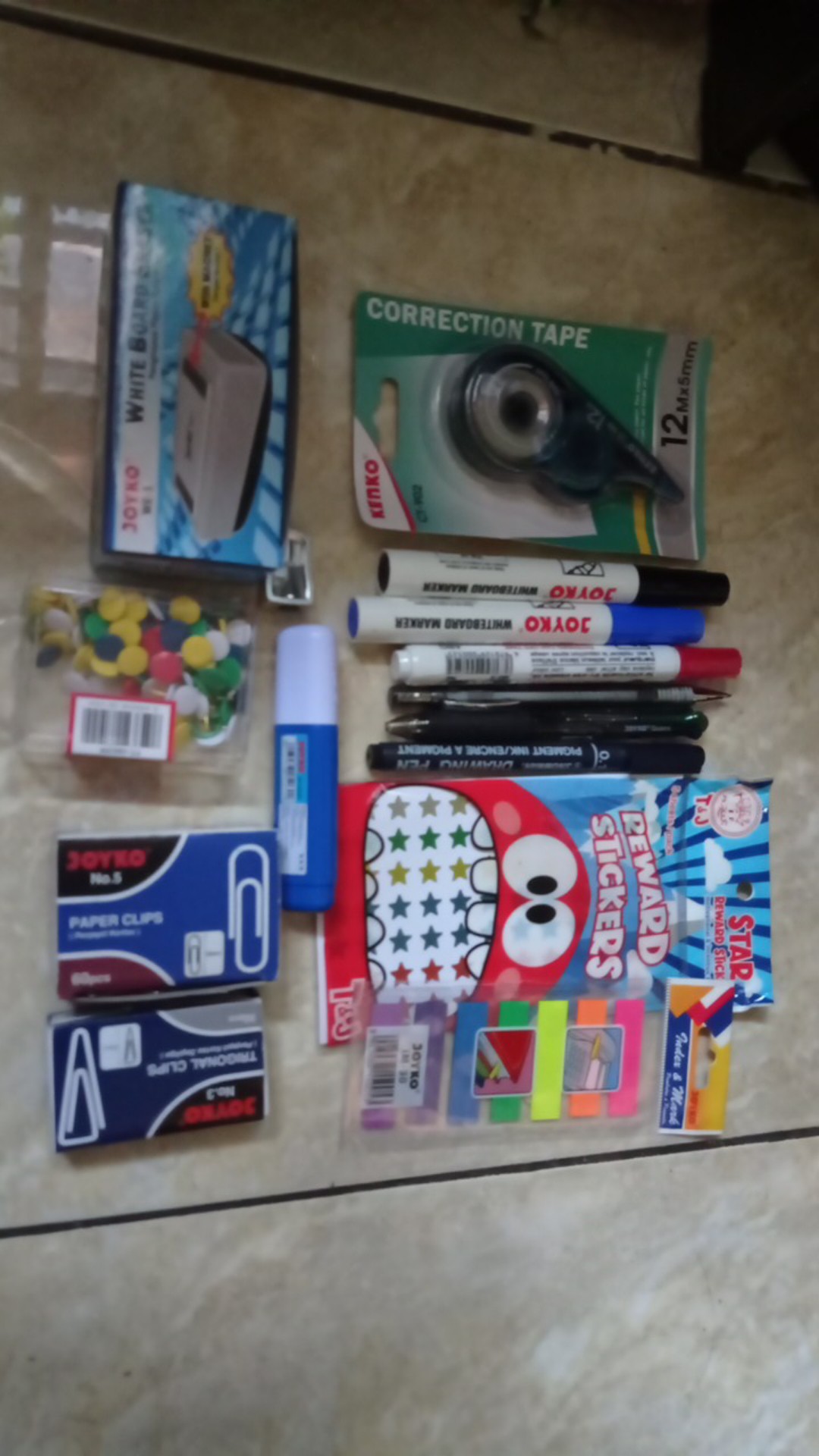 (perpack) Kenko Paku Payung Warna Warni - Thumb Tacks Color Tt-100cpp