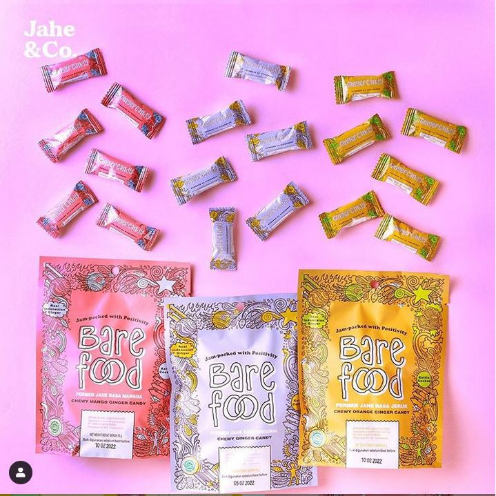 

Bare Food Chewy Mango Ginger Candy / Permen Jahe Rasa Mangga