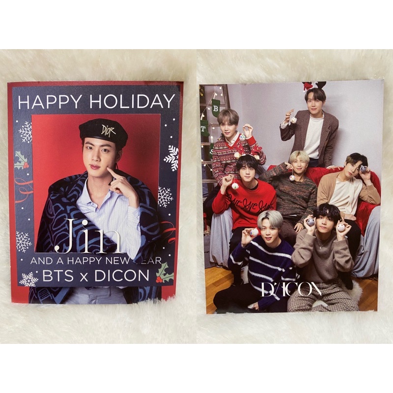 (6) BTS dicon JIN seokjin postcard photo sharing OFFICIAL | posca pc poca baret