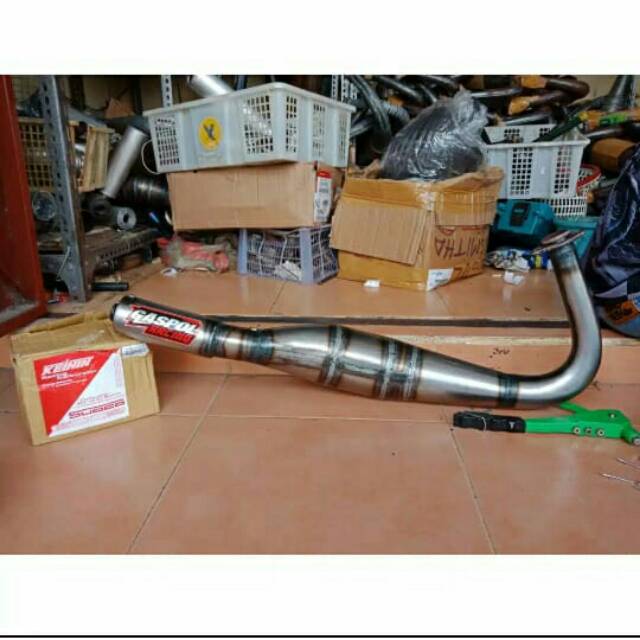 Knalpot Kolong Kupang Plat Racing RX King RX Spesial untuk Bleyer Bleyeran Istimawa