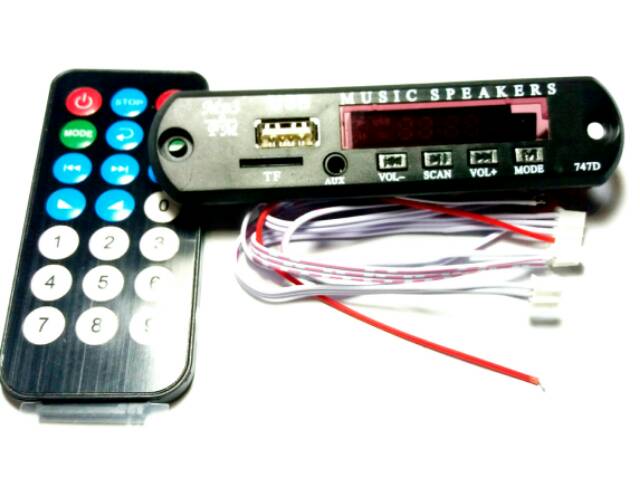 Kit usb dan micro sd fm radio modul streo model panjang