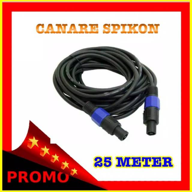 Kabel jadi canare japan speakon to speakon 25meter .bagus