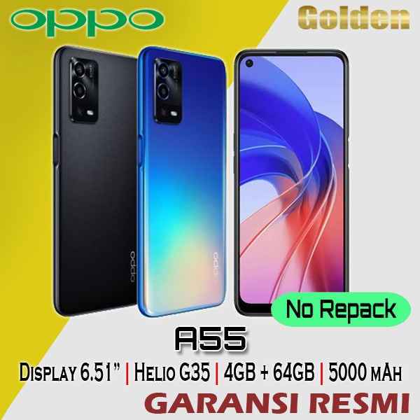 OPPO A55 4/64 Ram 4GB Internal 64GB Garansi Resmi