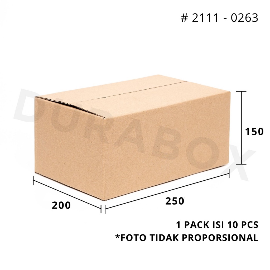 

25 x 20 x 15 cm A1 | KARDUS / KARTON BOX CORRUGATED - KEMASAN / PACKAGING / PACKING MAKANAN | #2111-0263