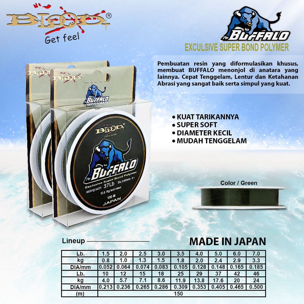 SENAR PANCING BLOOD BUFFALO 150 M